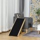 Dog Ramp Foldable Pet Ramp for Bed Couch, Height Adjustable, for Cats Large Dogs with Non Slip Carpeted Surface