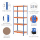 5-Tier Heavy Duty Garage Shelf, Metal Shelving Unit with Adjustable Shelves, Metal Frame, 31.5"x15.75"x71.75", 3300 lbs Capacity for Workshop, Shed, Office