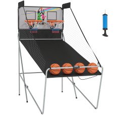 Double Shots Arcade Basketball System Foldable Two Player Basketball