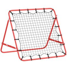 Volleyball Rebounder Net Football Training Aid Kickback Target Play Red