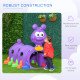 Qaba Lion Design Tunnel for Kids to Crawl Through, for 3-6 Years, Purple