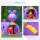 Qaba Lion Design Tunnel for Kids to Crawl Through, for 3-6 Years, Purple