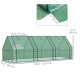 9' x 3' x 3' Portable Mini Greenhouse Tunnel Growing Tent Plants Flower Warm House w/ Zippered Roll-up Doors, PE Cover, Green