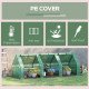 9' x 3' x 3' Portable Mini Greenhouse Tunnel Growing Tent Plants Flower Warm House w/ Zippered Roll-up Doors, PE Cover, Green