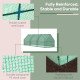 9' x 3' x 3' Portable Mini Greenhouse Tunnel Growing Tent Plants Flower Warm House w/ Zippered Roll-up Doors, PE Cover, Green