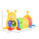 Qaba Caterpillar Design Tunnel for Kids to Crawl Through, for 3-6 Years, Multicolour