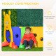 Qaba Caterpillar Design Tunnel for Kids to Crawl Through, for 3-6 Years, Multicolour
