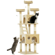 71-Inch Multi Level Scratching Cat Tree Kitty Condo Activity Center with Toys, Beige
