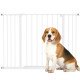 Pressure Fit Dog Gate Pet Barrier for stairs doorway, 29.9''- 42.1'' Width White