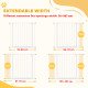 Pressure Fit Dog Gate Pet Barrier for stairs doorway, 29.9''- 42.1'' Width White