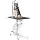 Pet Grooming Table, Height Adjustable Dog Grooming Table with Arm, Noose and Non-Slip Grooming Table, Black