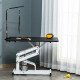 Pet Grooming Table, Height Adjustable Dog Grooming Table with Arm, Noose and Non-Slip Grooming Table, Black