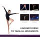 Soozier 7ft Folding Balance Beam, Gymnastics Beam with Wood Core, Purple