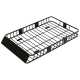 64"/43" x 39" Car Roof Rack, Length Adjustable Roof Basket, Universal Rooftop Cargo Carrier Basket with U-bolts, 220 lbs Capacity