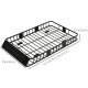 64"/43" x 39" Car Roof Rack, Length Adjustable Roof Basket, Universal Rooftop Cargo Carrier Basket with U-bolts, 220 lbs Capacity