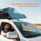 64"/43" x 39" Car Roof Rack, Length Adjustable Roof Basket, Universal Rooftop Cargo Carrier Basket with U-bolts, 220 lbs Capacity