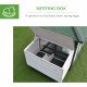 77" Chicken Coop Hen House Rabbit Hutch Poultry Cage Pen Outdoor Backyard with Nesting Box Run Green