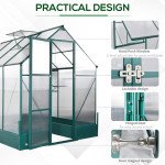 8.2' x 6.2' Greenhouse Aluminum Frame with Temperature Controlled Window