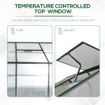 8.2' x 6.2' Greenhouse Aluminum Frame with Temperature Controlled Window