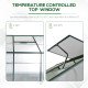 8.2' x 6.2' Greenhouse Aluminum Frame with Temperature Controlled Window