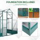 8.2' x 6.2' Greenhouse Aluminum Frame with Temperature Controlled Window