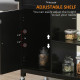 Rolling Kitchen Cart with Wood Top and Drawer, Kitchen Island on Wheels for Dining Room, Black

Add functional style and extra storage to your dining room or kitchen with this rolling kitchen cart. The smooth wood countertop provides a convenient workspac