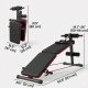 Soozier Foldable Sit Up Bench Core Workout for Home Gym Black