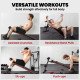 Soozier Foldable Sit Up Bench Core Workout for Home Gym Black