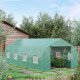 20x10x7ft Walk-in Steeple Greenhouse Outdoor Backyard Plant Seed Growth Shed Tunnel Warm House with 2 Anchor Way Green