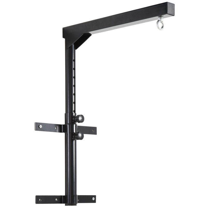 Soozier 220lbs Wall Mounted Punching Bag Hanger, Adjustable Height Punching Bag Holder for Boxing and MMA Training