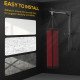 Soozier 220lbs Wall Mounted Punching Bag Hanger, Adjustable Height Punching Bag Holder for Boxing and MMA Training