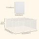 Small Animal Cage Plastic Chinchilla Cage 12 Panels for Guinea Pig, 18" x 14", White