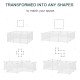 Small Animal Cage Plastic Chinchilla Cage 12 Panels for Guinea Pig, 18" x 14", White
