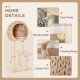 39" H Cat Tree with Sisal Scratching Post, Condo, Plush Perch, Hanging Rope and Hanging Ball, Beige