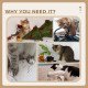 39" H Cat Tree with Sisal Scratching Post, Condo, Plush Perch, Hanging Rope and Hanging Ball, Beige