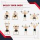 Soozier 4 Piece dumbbell Weight Plates Set 2 x 11lbs and 2 x 22lbs Black (Weights Only)