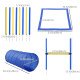 Dog Agility Starter Kit Pet Outdoor Exercise Training Set Tunnel 8 Weave Poles High Jumper
