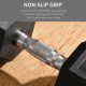 Soozier 35lbs Rubber Hex Dumbbell, Weight Dumbbell Hand Weight Barbell for Body Fitness Training for Home Office Gym, Black