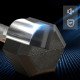 Soozier 35lbs Rubber Hex Dumbbell, Weight Dumbbell Hand Weight Barbell for Body Fitness Training for Home Office Gym, Black