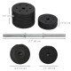Soozier 66 lbs Adjustable Dumbbells Weight Set Dumbbell Hand Weight Barbell for Body Fitness Lifting Training for Home Office Gym, Black