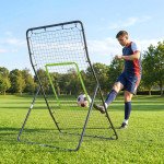 Soozier 4 x 5.7ft Volleyball Rebounder Net with Strike Zone, Baseball Lacrosse Training Net for Pitching and Fielding