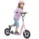 Kids Scooter with 12" EVA Big Tires, Street Bike Bicycle for Teens with Adjustable Height Handle for 5-12 Year Old, Pink