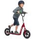 Kids Scooter with 12" EVA Big Tires, Street Bike Bicycle for Teens with Adjustable Height Handle for 5-12 Year Old, Red