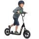 Adjustable Kids Pro Stunt Scooter Children Street Bike Bicycle Ride On with 12” Tire (Black)