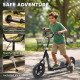 Adjustable Kids Pro Stunt Scooter Children Street Bike Bicycle Ride On with 12” Tire (Black)
