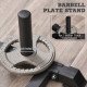 Soozier Adjustable Barbell Power Rack Squat Stand Strength Training Fitness Pull Up Weight Cage Home Gym Black