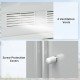7'x 4'x 6' Garden Tool Shed Metal Storage Shed w/ Foundation Kit and Double Doors Silver