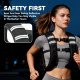 Soozier 11 lbs Weighted Vest, Weight Vest with adjustable Straps, Convenient Pocket and Reflective Strips, Fit for Men Women