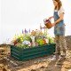 Galvanized Raised Garden Bed, Outdoor Planter Box for Vegetables, Flowers, Herbs, 4' x 2' x 1', Dark Green