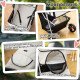 Cat Dog Stroller, One-click Foldable Pet Stroller w/Cup Holder, 4 Wheels Travel Carrier w/Brakes, 360° Swiveling Front Wheels, Storage Basket, for XS/Small Dogs Cats, Grey